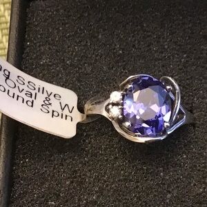 Rarities Oval Blue Spinel 2.20 ctw Ring